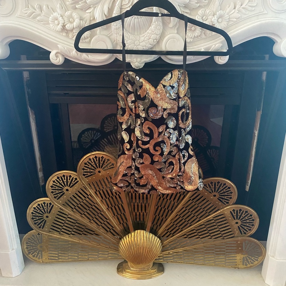 Body Central strapless sequins top